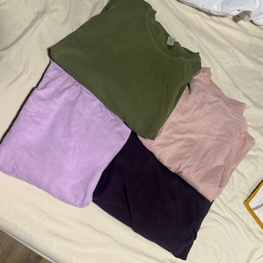 Old Navy Vintage Tees - Olive, Lavender, Pink, and Plum